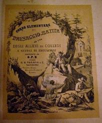 Corso elementare di paesaggio a matita ad uso degli allievi di collegi e scuole di educazione. Disegnato da G. F. H - Giacomo Reycend - copertina