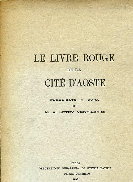 Le Livre Rouge de la Cité d'Aoste - copertina