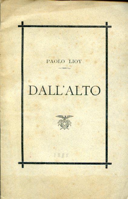 Dall'alto - Paolo Lioy - copertina