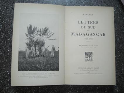 Lettres du Sud de Madagascar 1900 - 1902 - Hubert Lyautey - copertina