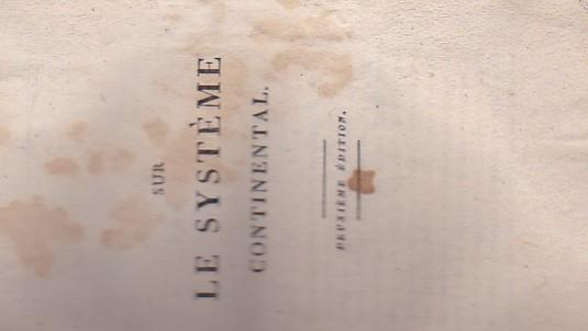 Sur le système continental. Deuxième édition - copertina
