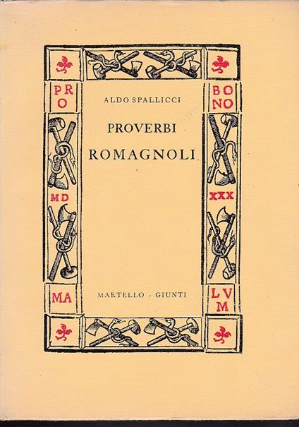 Proverbi romagnoli - Aldo Spallicci - copertina
