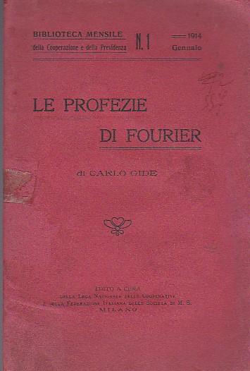 Le profezie di Fourier - Charles Gide - copertina