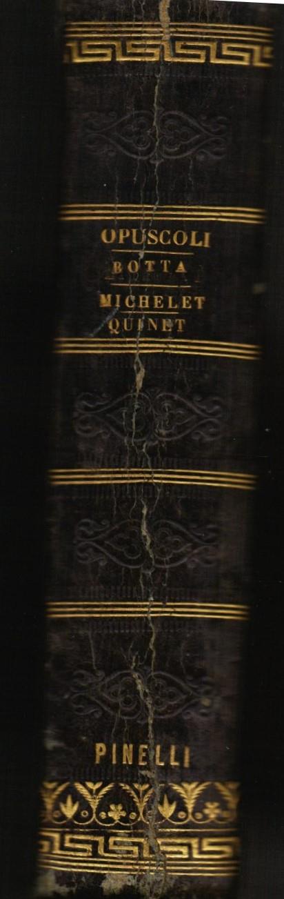 Pensieri politici - Carlo Botta - copertina