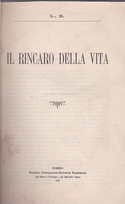 Il rincaro della vita - Luigi Einaudi - copertina