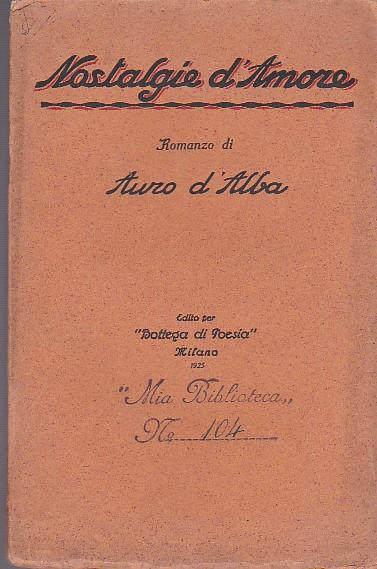 Nostalgie d'Amore. Romanzo - copertina