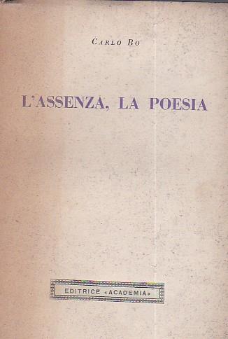 L' assenza, la poesia - Carlo Bo - copertina