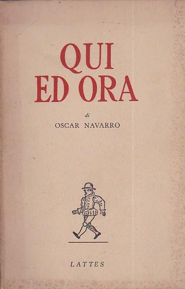 Qui ed ora - Oscar Navarro - copertina