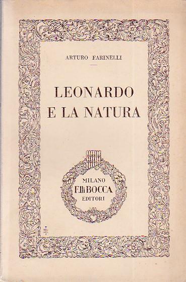Leonardo e la natura - Arturo Farinelli - copertina