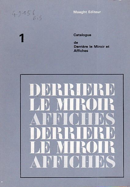 Derrière le Miroir et Affiches. Catalogue 1 - copertina