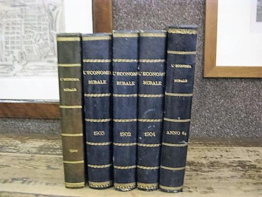 L' Economia Rurale. Le Arti, le Industrie ed il Commercio. Repertorio d' Agricoltura e d' Orticoltura illustrato. Diretto da Luigi Arcozzi - Masino col concorso di valenti scrittori, enologi, agricoltori, agronomi ed economisti nazionali ed esteri. - copertina