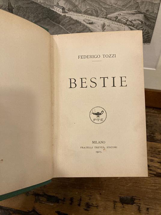 Bestie - Federigo Tozzi - copertina