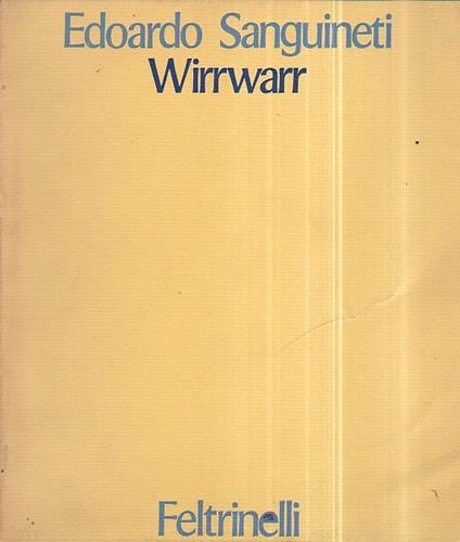 Wirrwarr - Edoardo Sanguineti - copertina