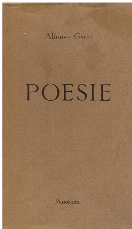 Poesie - Alfonso Gatto - copertina