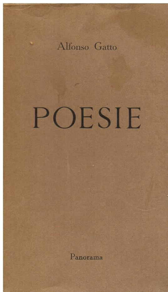 Poesie - Alfonso Gatto - copertina