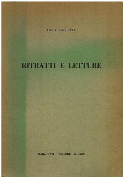 Ritratti e letture - Carlo Muscetta - copertina