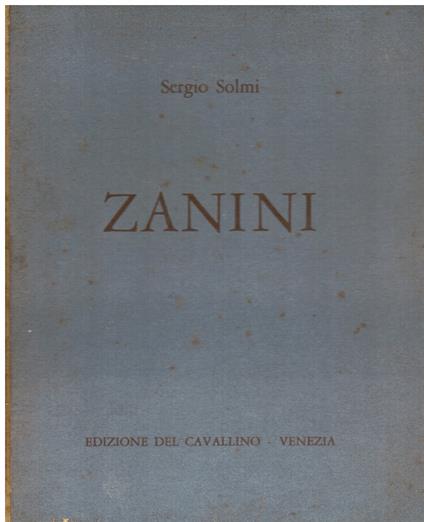 Gigiotti Zanini - Sergio Solmi - copertina