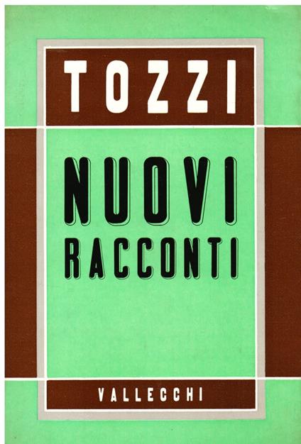 Nuovi racconti - Federigo Tozzi - copertina
