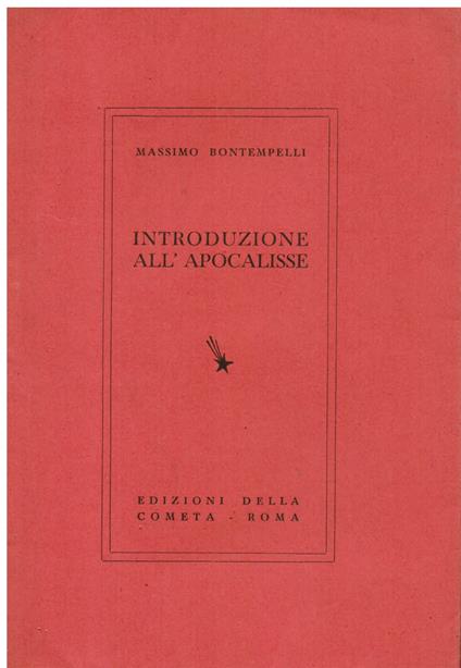 Introduzione all' Apocalisse - Massimo Bontempelli - copertina
