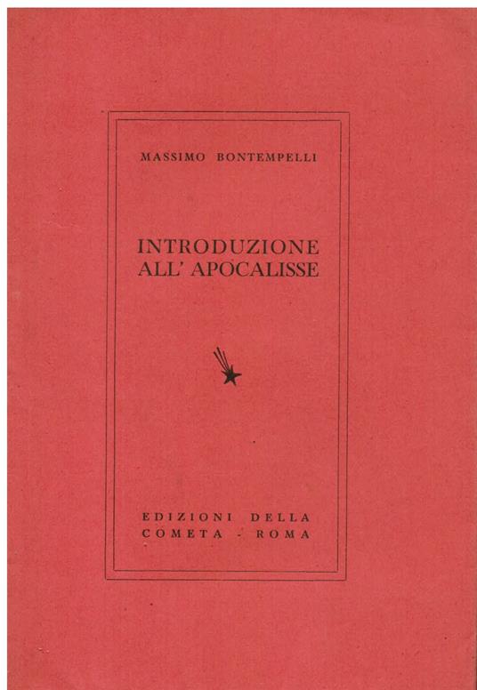 Introduzione all' Apocalisse - Massimo Bontempelli - copertina