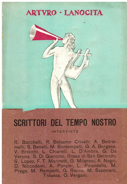 Scrittori del tempo nostro. Interviste. Copertina e caricature di Mateldi - Arturo Lanocita - copertina