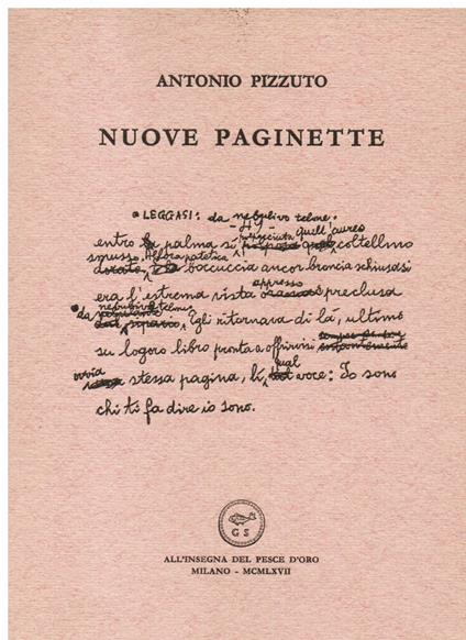 Nuove paginette - Antonio Pizzuto - copertina
