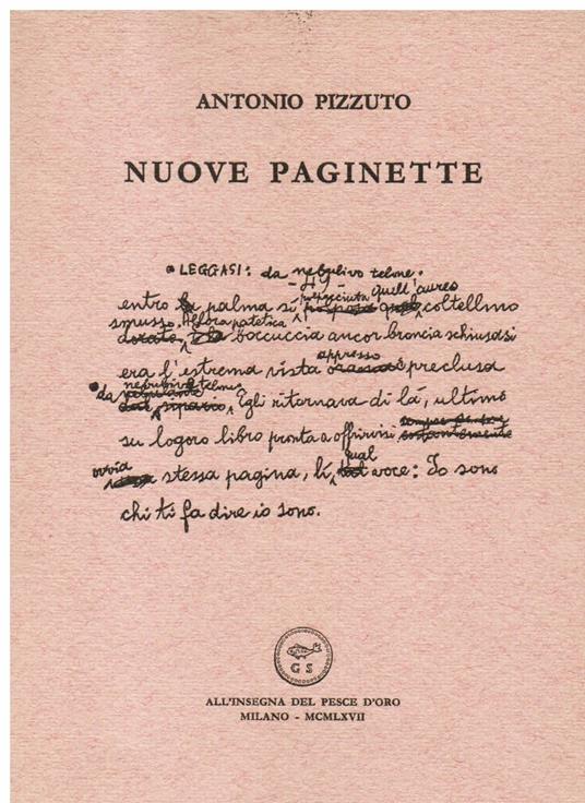 Nuove paginette - Antonio Pizzuto - copertina