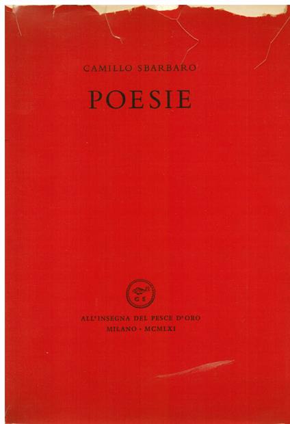 Poesie - Camillo Sbarbaro - copertina