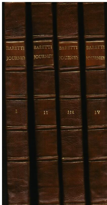 A Journey from London to Genoa, through England, Portugal, Spain, and France. In four volumes - Giuseppe Baretti - copertina