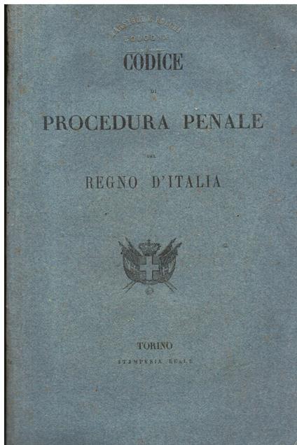 Codice di procedura penale del Regno d' Italia - Indice alfabetico ed analitico del Codice di procedura penale - copertina