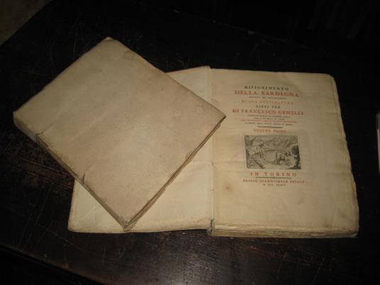 Rifiorimento della Sardegna proposto nel miglioramento di sua agricoltura. Libri tre - Francesco Gemelli - copertina