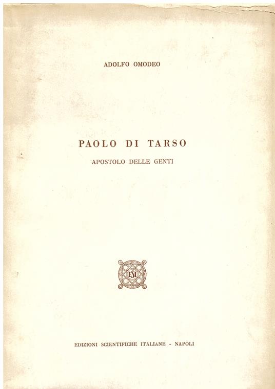 Paolo di Tarso apostolo delle genti - Adolfo Omodeo - copertina