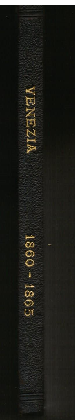 Il Comune di Venezia nei trienni 1860 - 61 - 62 e 1863 - 64 - 65. Due relazioni - Considerazioni economico - igienico - amministrative - copertina