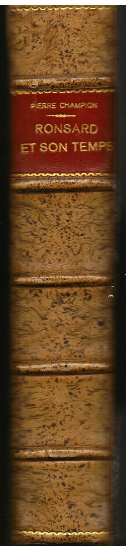 Ronsard et son temps - Pierre Champion - copertina