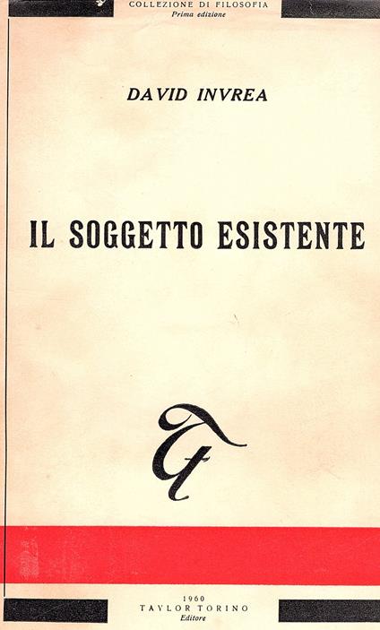 Il soggetto esistente - David Invrea - copertina