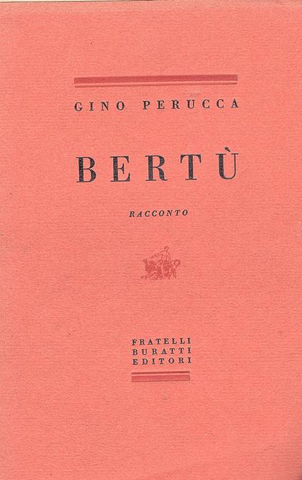 Bertù. Racconto - copertina