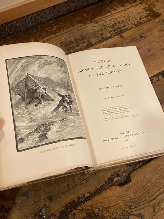 Travels amongst the Great Andes of the Equator. With Maps and Illustrations - Edward Whymper - copertina