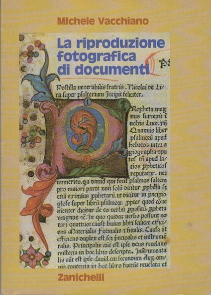 La riproduzione fotografica di documenti - Michele Vacchiano - copertina
