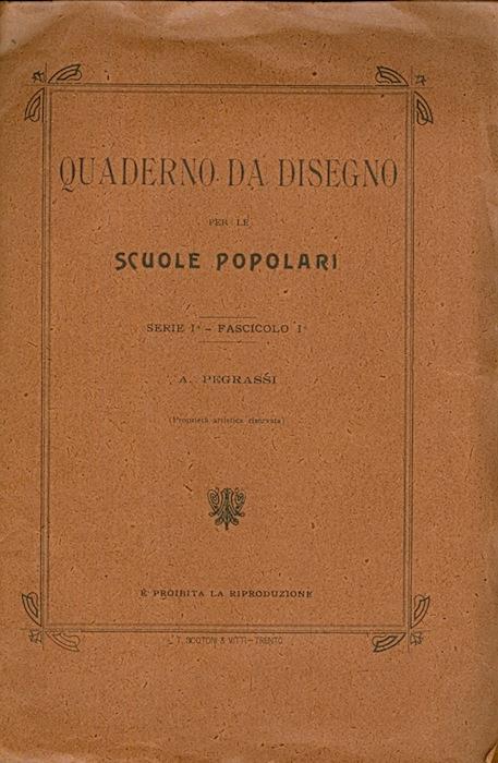 Quaderno da disegno per le scuole popolari - copertina