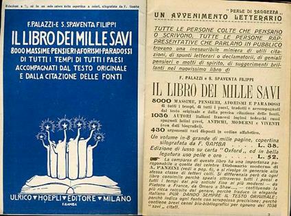 Supplemento al catalogo 2000 Manuali Hoepli N. 72 - Luglio 1928 - copertina
