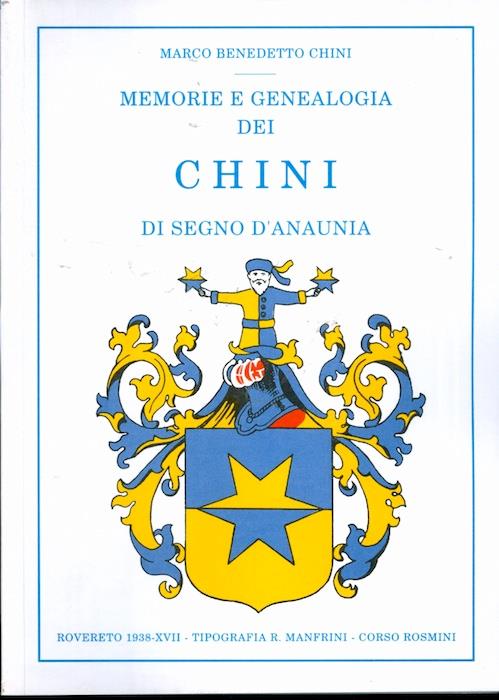 Memorie e genealogia dei Chini di Segno d'Anaunia - copertina
