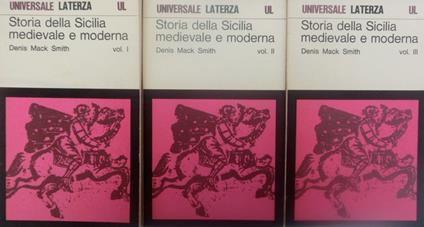 Storia della Sicilia medievale e moderna. Universale Laterza 232-233-234 - Denis Mack Smith - copertina