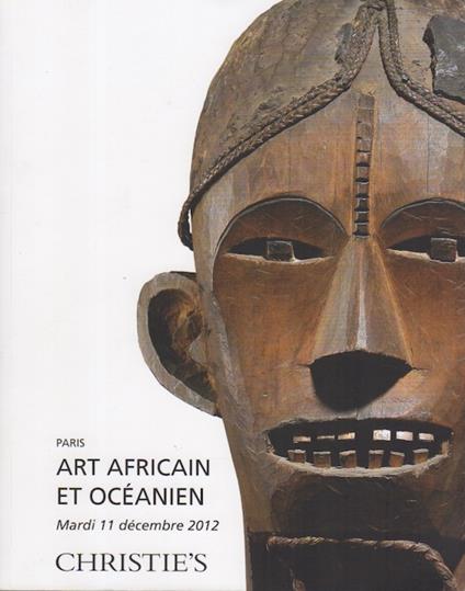 Art Africain et Ocèanien. Mardi 11 décembre 2012 - copertina