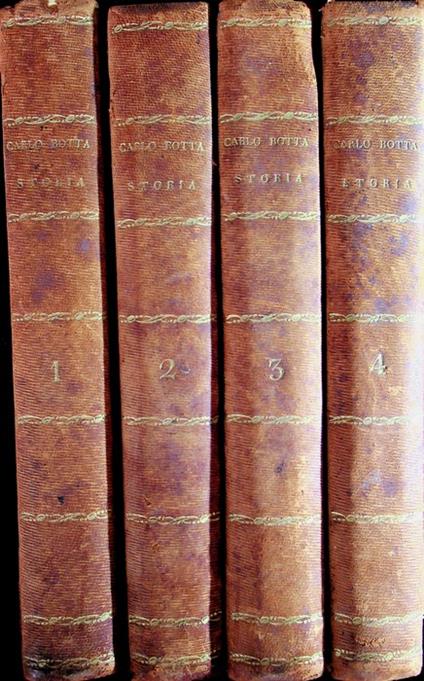 Storia della guerra dell'Independenza degli Stati Uniti d'America scritta da Carlo Botta. Tomo primo [-quarto]. Terza edizione con alcune correzioni dell'autore - Carlo Botta - copertina