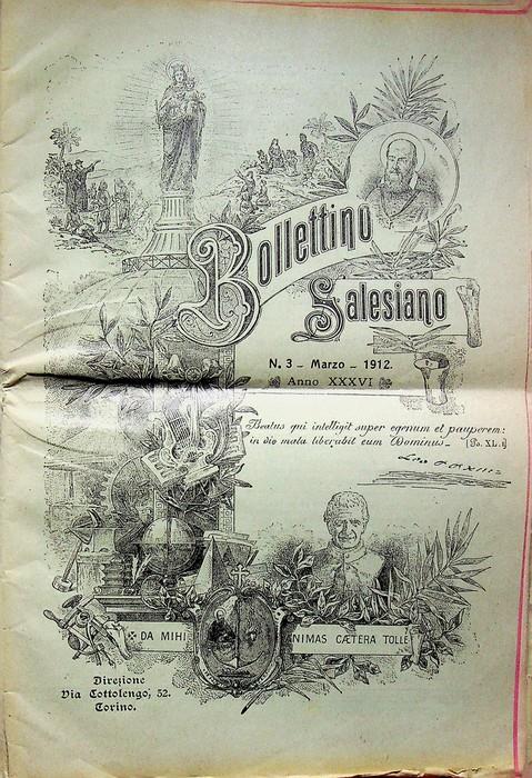 Bollettino salesiano: A. XXXVI: N.3 - Marzo - 1912 - copertina