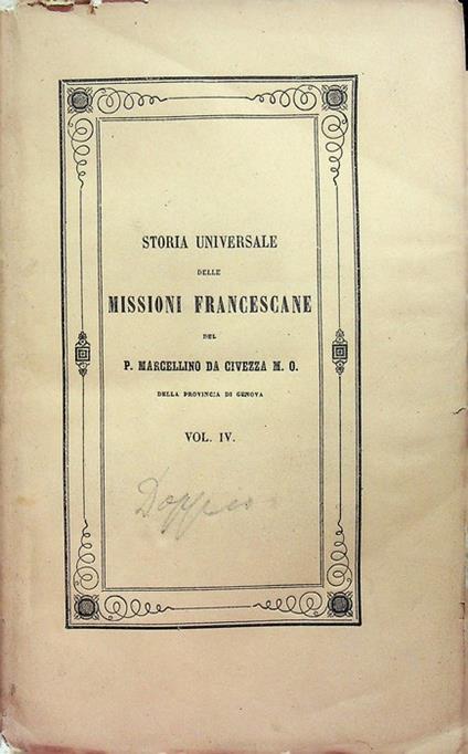 Storia universale delle missioni francescane: 4: Dall'anno 1355 al 1453 - copertina