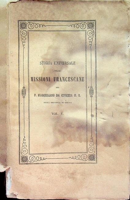 Storia universale delle missioni francescane: 5: Dall'anno 1453 al 1500 - copertina
