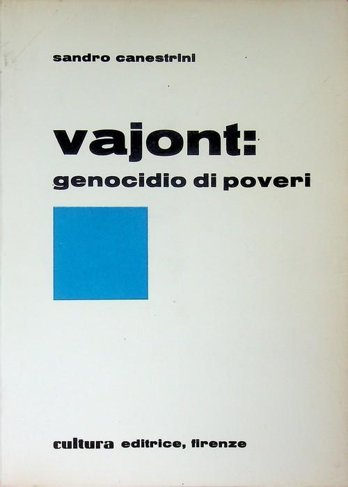 Vajont: genocidio di poveri - Sandro Canestrini - copertina