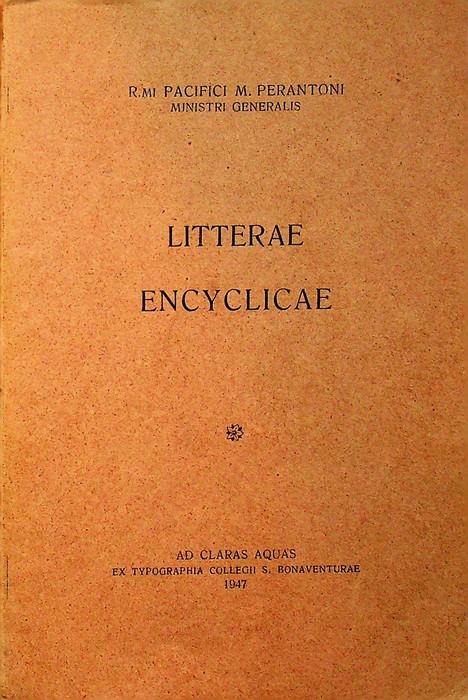 Litterae encyclicae - copertina