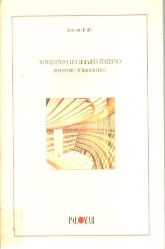Novecento Letterario italiano. Repertorio Bibliografico - copertina